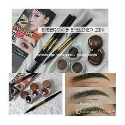 BR08406-1 - LANDBIS EYEBROW&EYELINER; 2IN1 - NO.1