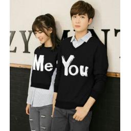 BR13359 - CP SWEATER ME YOU HITAM