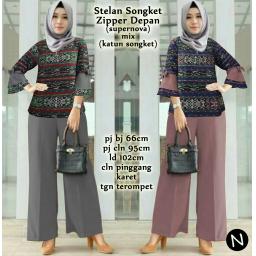 BR13588 - 8540 SETELAN SONGKET - abu BR13588 - 8540 SETELAN SONGKET - abu