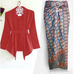 BR15977 - KEBAYA 2IN1 RED