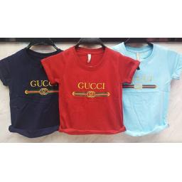 BR16378-3 - GUCCI KAOS ANAK TSHIRT TUMBLR TEE - size M biru