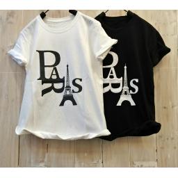 BR16421-1 - PROMO PARIS TSHIRT TUMBLR TEE - putih