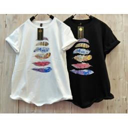 BR16507-1 - TSHIRT SAYAP TUMBLR TEE - putih