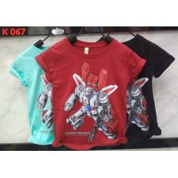 BR16564-1 - ROBOT KAOS ANAK TSHIRT TUMBLR TEE - size M biru