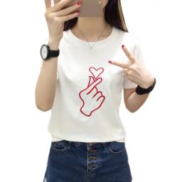 BR16760 - KLIK LOVE PUTIH TSHIRT TUMBLR TEE