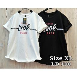 BR16783-1 - LOOK TSHIRT TUMBLR TEE - size XL - putih