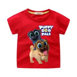 BR16828-1 - PUPPY DOG PALS KAOS ANAK TSHIRT TUMBLR TEE - size m merah