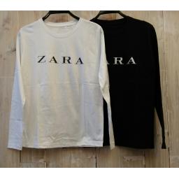 BR16843-2 - ZARA TSHIRT TUMBLR TEE LENGAN PANJANG - hitam