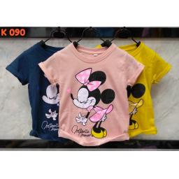 BR16900-5 - MINNIE MOUSE KAOS ANAK TSHIRT TUMBLR TEE - size L pink