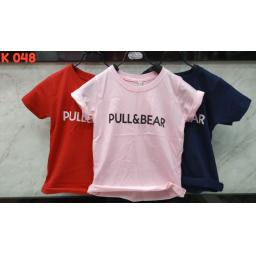 BR16927-1 - PULL & BEAR  KAOS ANAK TSHIRT TUMBLR TEE SIZE XL - merah