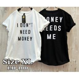 BR16935 - MONEY TSHIRT TUMBLR TEE SIZE XL - putih