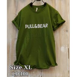 BR16956 - PULL & BEAR HIJAU TSHIRT TUMBLR TEE SIZE XL