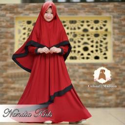 BR16963 - NANDIA SYARI KIDS MAROON (EP)