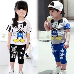 BR17050-3 - MICKEY  SETELAN ANAK TSHIRT TUMBLR TEE - size M abu