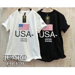 BR17113-2 - USA TSHIRT TUMBLR SIZE JUMBO - hitam