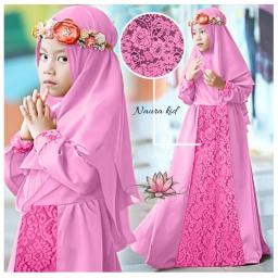 BR17158 - NAURA SYARI KIDS PINK