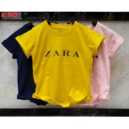 BR17200-9 - ZARA KAOS ANAK TSHIRT TUMBLR TEE - size XL pink