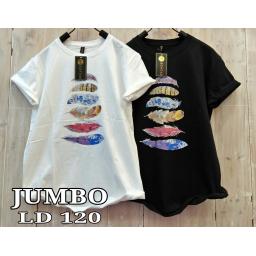 BR17263-1 - SAYAP TSHIRT TUMBLR SIZE JUMBO - putih