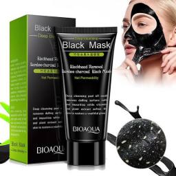 BR17376 - BIOAQUA BLACK MASK REMOVE BLACKHEAD BAMBOO CHARCOAL