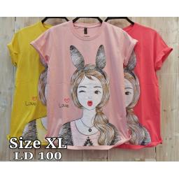 BR17431 - PROMO GIRL TSHIRT TUMBLR TEE SIZE XL - kuning