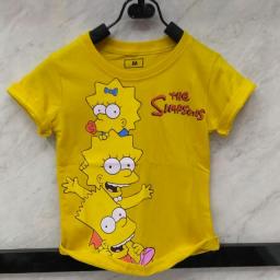 BR17494-3 - THE SIMPSON KAOS ANAK TSHIRT TUMBLR TEE - size XL kuning