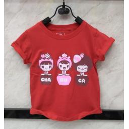 BR17495-1 - CHARUCA KAOS ANAK TSHIRT TUMBLR TEE - size M merah