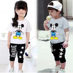 BR17584 - MICKEY SETELAN ANAK TSHIRT TUMBLR TEE SIZE XL - putih