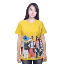 BR17630 - GIRL KUNING  TSHIRT TUMBLR TEE