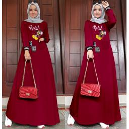 BR17661 - MAXI RELAXMI MAROON BR17661 - MAXI RELAXMI MAROON