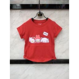 BR17730-1 - CUTE KITTY MERAH KAOS ANAK TSHIRT TUMBLR TEE - size M