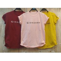 BR17918-2 - GIORDANO TSHIRT TUMBLR TEE - pink