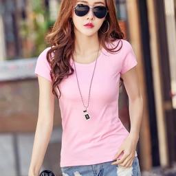 BR17933 - KAOS POLOS PINK LENGAN PENDEK