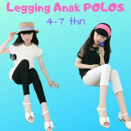 BR17939-1 - LEGGING ANAK POLOS - hitam