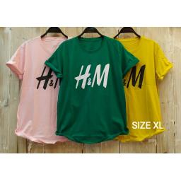 BR18052-1 - H&M TSHIRT TUMBLR TEE SIZE XL - pink