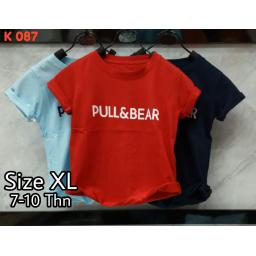 BR18116-2 - PULL & BEAR KAOS ANAK TSHIRT TUMBLR TEE SIZE XL - merah