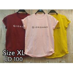 BR18117-2 - GIORDANO TSHIRT TUMBLR TEE SIZE XL - pink