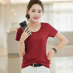 BR18159 - KAOS POLOS MAROON LENGAN PENDEK