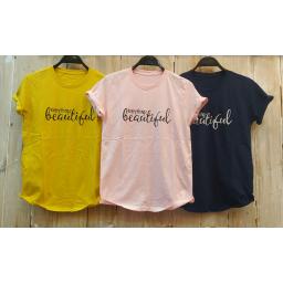 BR18161-2 - EVERYTHING BEAUTIFUL TSHIRT TUMBLR TEE - pink