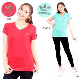 BR18222-1 - KAOS OLAHRAGA ADIDAS - red