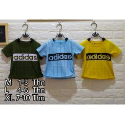 BR18230 - ADIDAS SALUR KAOS ANAK TSHIRT TUMBLR TEE - size L kuning