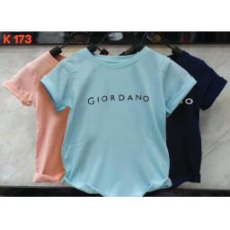 BR18299-6 - GIORDANO KAOS ANAK TSHIRT TUMBLR TEE - size L navy