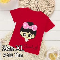 BR18300 - SWEET GIRL MERAH KAOS ANAK TSHIRT TUMBLR TEE SIZE XL