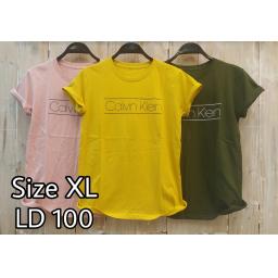 BR18301-2 - CALVIN KLEIN TSHIRT TUMBLR TEE SIZE XL - kuning