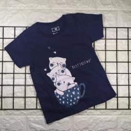 BR18333 - BEST FRIEND NAVY KAOS ANAK TSHIRT TUMBLR TEE - size M