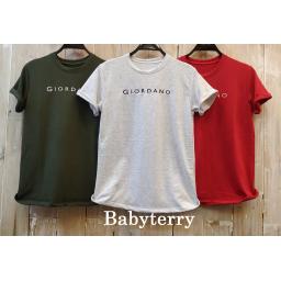 BR18498-1 - GIORDANO TSHIRT TUMBLR TEE - size L hijau army