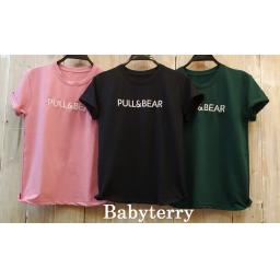 BR18501 - PULL & BEAR TSHIRT TUMBLR TEE - size L pink