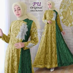 BR18599 - TESSAE LACE OLIVE HIJAU BOTOL (PU)