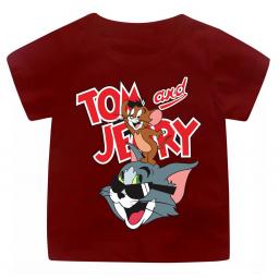 BR18917-1 - TOM AND JERRY MAROON KAOS ANAK TSHIRT TUMBLR TEE - size M