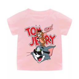 BR18918-2 - TOM AND JERRY DUSTY KAOS ANAK TSHIRT TUMBLR TEE - size L