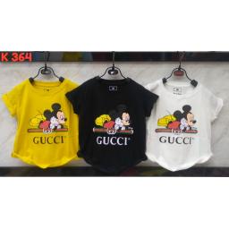 BR18970-4 - MICKEY RELAX KAOS ANAK TSHIRT TUMBLR TEE - size L kuning